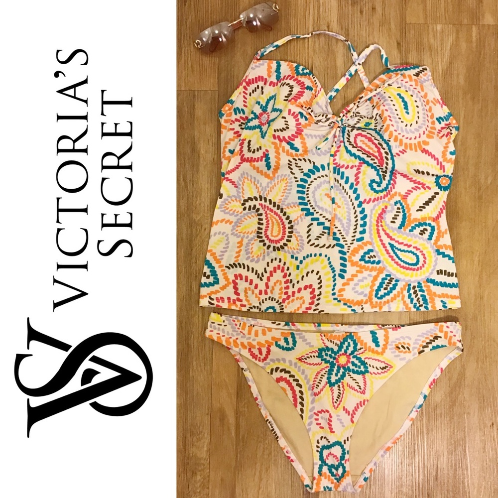 Victoria Secret Tankini Boho Top & Bikini Bottom